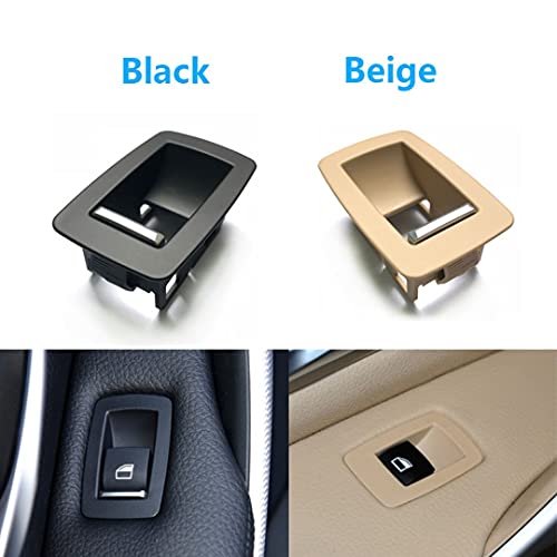 Car Craft 3 Series Window Switch Cover Compatible With Bmw 3 Series Window Switch Cover F30 2012-2018 1 Series F20 2011-2015 Beige Rear