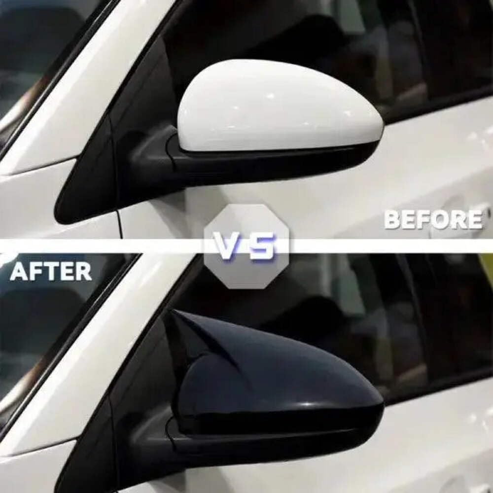 Car Craft Compatible With Audi A3 S3 8v Rs3 2014-2020 Side Rear View Mirror Case Cover Paste Self Adhasive Tape Stick On Style Ar-mr-042 Gb Glossy Black CC-2035