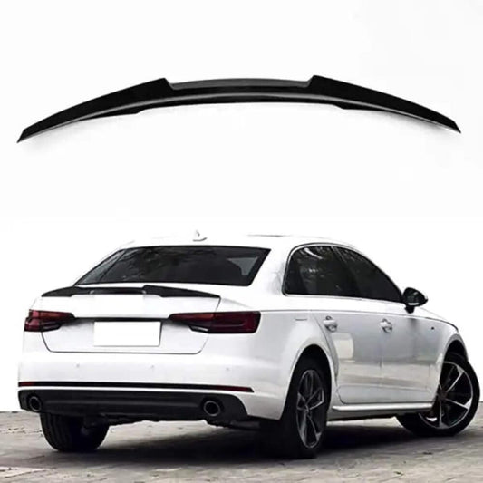 Car Craft Compatible with Audi A4 B9 2019 M4 Trunk Spoiler Glossy Black AR-ADI-009 CC-2366