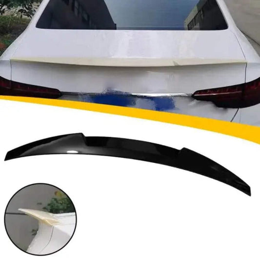 Car Craft Compatible with Audi A4 B9 2019 Rear Trunk Wing Lip Spoiler Glossy Black AR-ADI-008 CC-2363