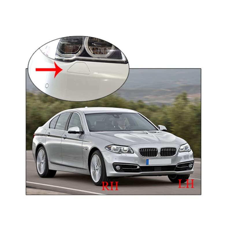 Car Craft Headlight Washer Cap Cover Compatible With Bmw 5 Series F10 2013-2017 Headlight Washer Cap Cover Right 51117200791-06 51117332684