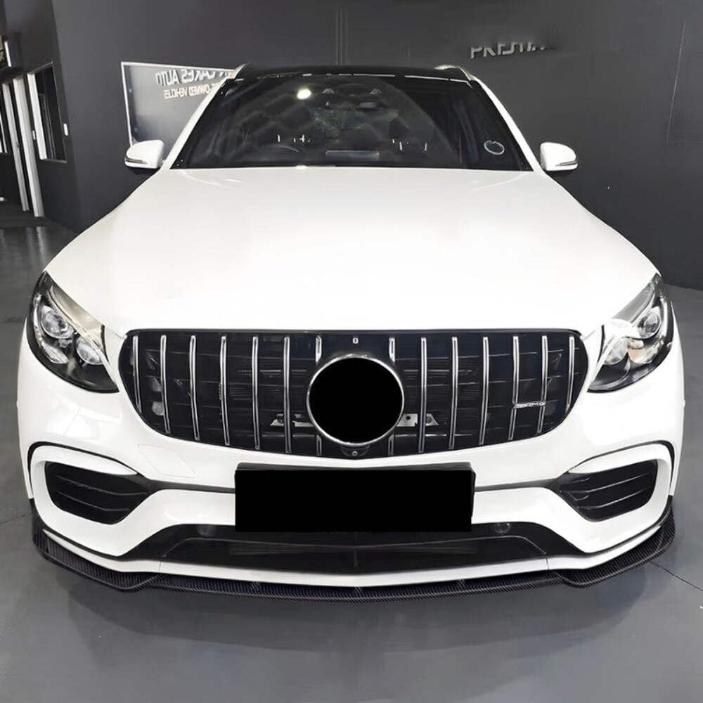 Car Craft Compatible With Mercedes Benz Glc W253 X253 2016-2019 Amg Front Bumper Lip Splitter Diffuser Skirts Flag Canard Glossy Black Zst-762 Gb CC-6174