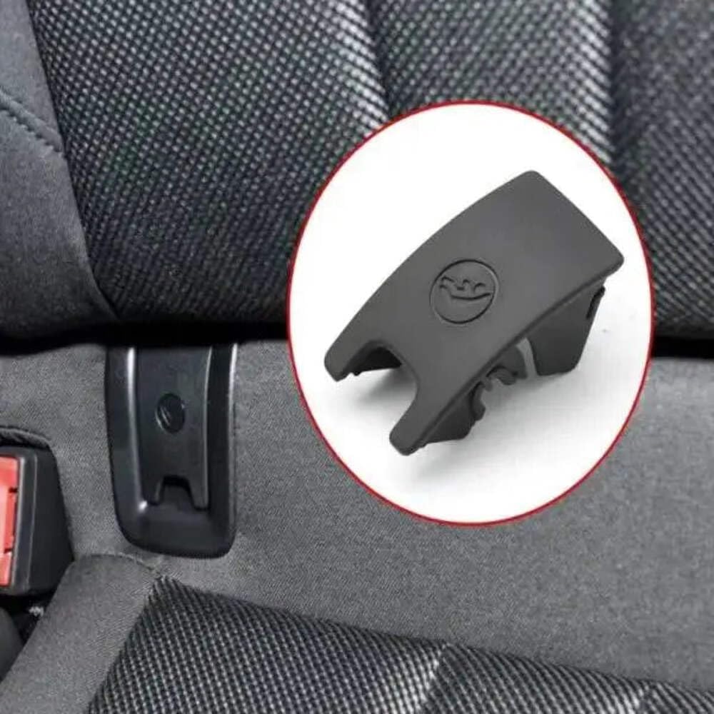 Car Craft Compatible With Audi A4 2008-2016 A6 2013-2018 Child Seat Belt Lock Cover Isofix Cover Black CC-2274