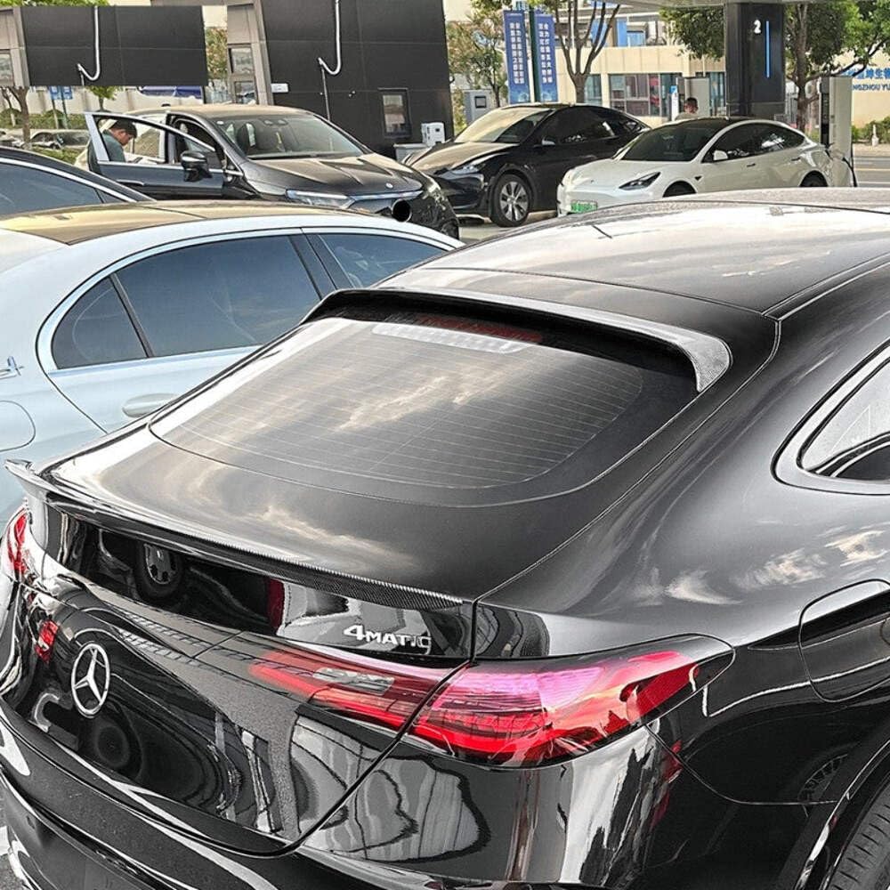Car Craft Compatible With Mercedes Benz Glc Coupe C254 W254 X254 2023 + Rear Roof Boot Trunk Wing Lip Spoiler Carbon Fiber Look Zst-863 Cf CC-6185