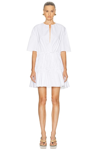 Short Sleeve Ruffle Dress