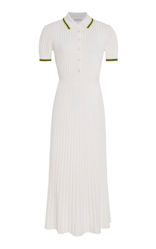 Eyot Knit Cashmere-Silk Maxi Polo Dress