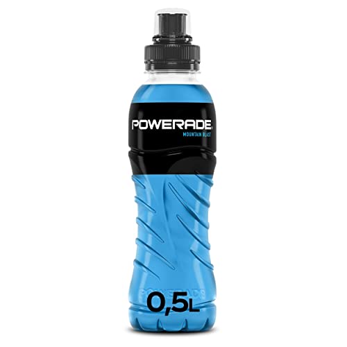 Powerade Sports Mountain Blast - isotonisches, kalorienarmes Sport Getränk mit Fruchtmix-Geschmack - mit Elektrolyten - Iso Drink in stylischen Einweg Flaschen (12 x 500 ml)