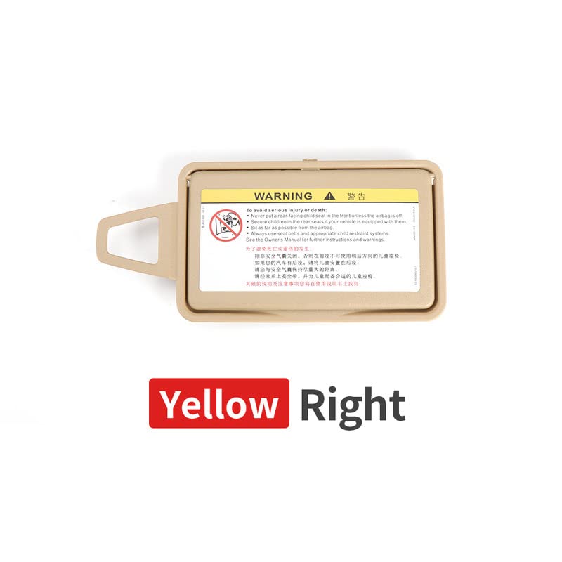 Car Craft E Class Sun Shade Mirror Compatible with Mercedes E Class Sun Shade Mirror E Class W211 2003-2007 CLS Class W219 2003-2010 Right Yellow -graphql