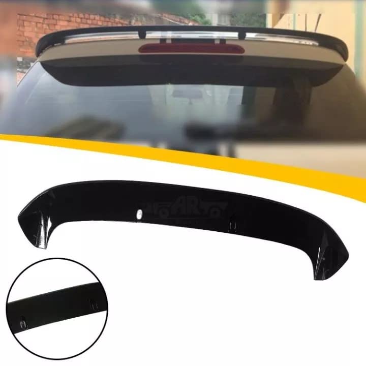 Car Craft Polo Spoiler Roof Spoiler Compatible with Volkswagen Polo Spoiler Roof Spoiler Polo 2010-2021 Glossy Black -graphql
