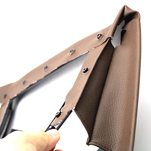 Car Craft E Class Seat Storage Pocket Cover Compatible with Mercedes E Class Seat Storage Pocket Cover C Class W205 2014-2021 E Class W213 2016-2021 Glc W253 2015-2021 W257 CLS Brown -graphql