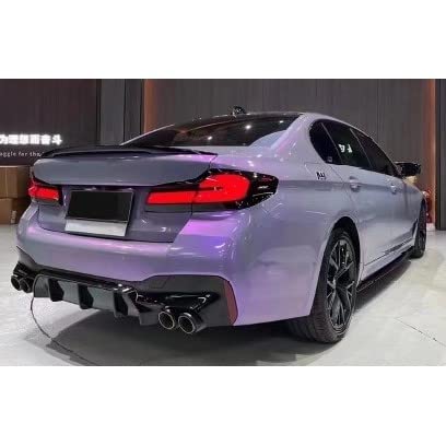 Car Craft M5 Exhaust Tip Silensor Tip Compatible With Bmw 5 Series G30 2017-2021 M5 Exhaust Tip Silensor Tip Glossy Black Us-g30-165 -graphql