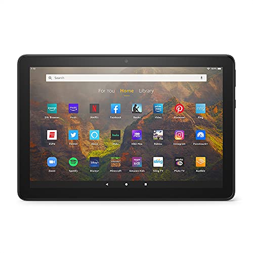 Amazon Fire HD 10 tablet, 10.1", 1080p Full HD, 32 GB, latest model (2021 release), Black