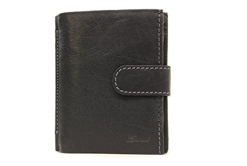 ASHWOOD - Tri Fold Coin Wallet & Gift Box - Buffalo Leather - 13 Pocket Extra Capacity - 4 Credit Card Section, Coin Pouch and ID Holder - 1412 test 6758620921945 6758620921945 bolt