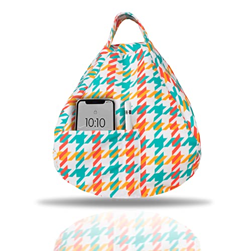 Tablet Cushion & Ipad Cushion - Ipad Holder For Bed - Tablet Stand For Bed - Tablet Accessories - Soft Tablet, Book And E-Reader Stand - Ipad Accessories (Houndstooth) -123