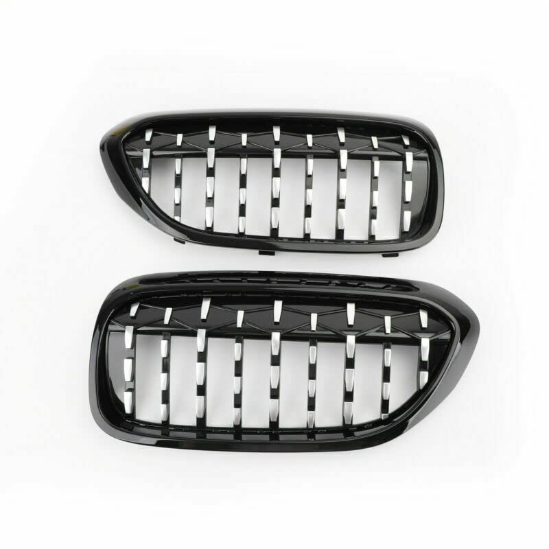 Car Craft Front Bumper Grill Compatible With Bmw 5 Series G30 2017-2020 Front Bumper Grill Diamond Chrome And Black Single -graphql