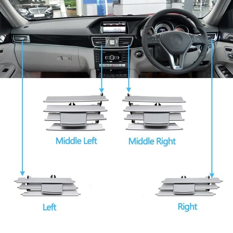 Car Craft E Class Ac Vent Compatible With Mercedes E Class Ac Vent E Class W212 2014-2016 Repair Kit Centre Left -graphql
