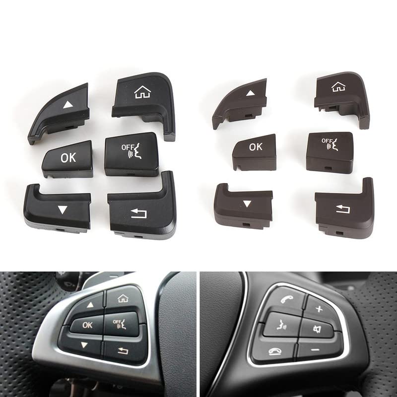 Car Craft Glc Steering Wheel Button Compatible With Mercedes C Class Steering Wheel Button C Class W205 2015-2020 Glc W253 2015-2021 Black -graphql