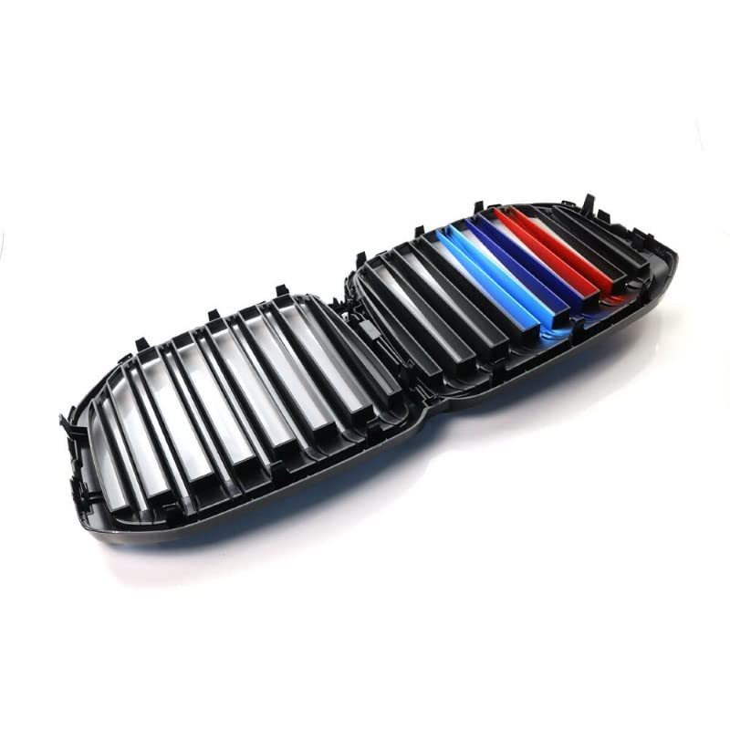 Car Craft Front Bumper Grill Compatible With Bmw X7 G07 2019-2022 Front Bumper Grill Carbon Fiber Look M Colour -graphql