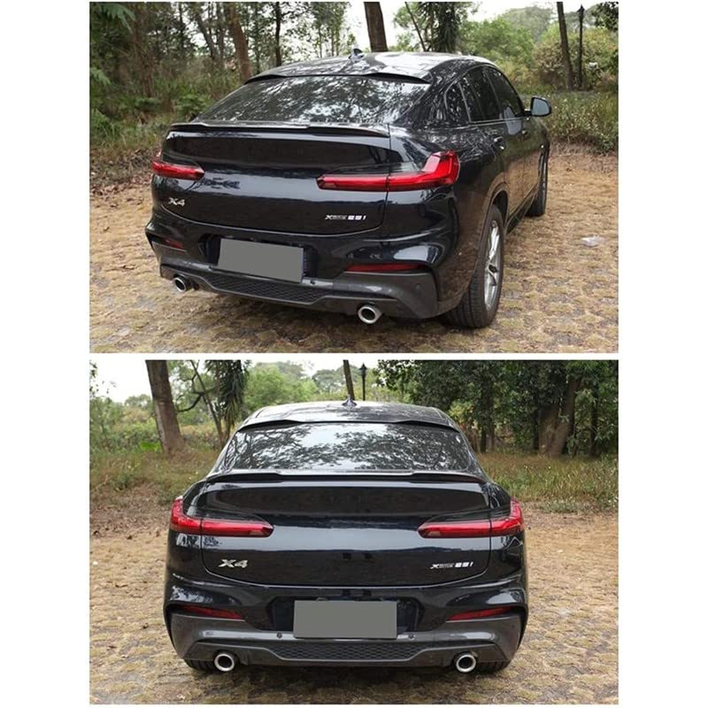 Car Craft X4 Spoiler Trunk Spoiler Compatible with BMW X4 Spoiler Trunk Spoiler X4 G02 2018-2022 Glossy Black -graphql