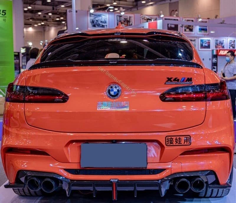 Car Craft X4 Spoiler Roof Spoiler Roof Wings Compatible with BMW X4 Spoiler Roof Spoiler Roof Wings X4 G04 2018-2022 Glossy Black -graphql