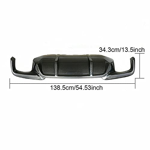 Car Craft M5 After Lip Bumper Lip Rear Diffuser Compatible With Bmw 5 Series F10 2010-2017 M5 After Lip Bumper Lip Rear Diffuser M5 Carbon Fiber Look