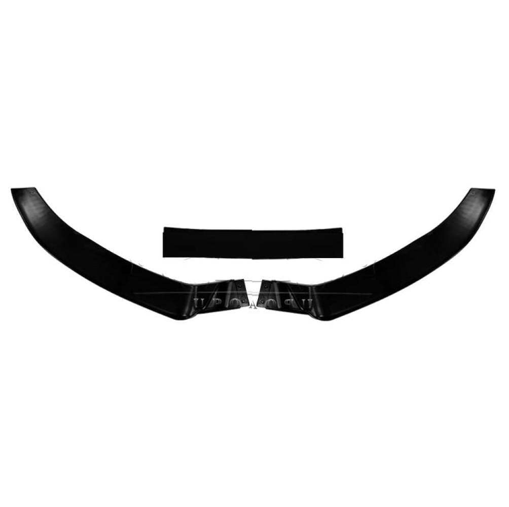 Car Craft Compatible with Audi A3 B8 2009-2012 Front Bumper Lip Splitter Skirts 3 Part Ar-audi-088 Gb Glossy Black CC-8323