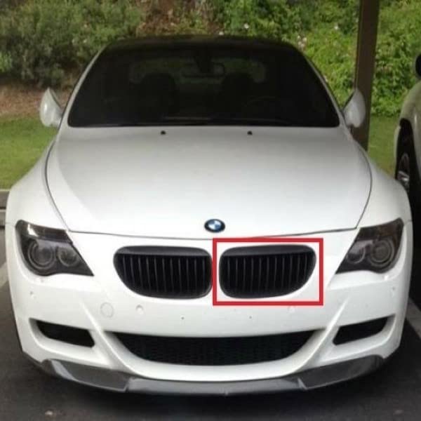 Car Craft Front Bumper Grill Compatible With Bmw 6 Series E63 2004-2010 Front Bumper Grill Chrome And Black