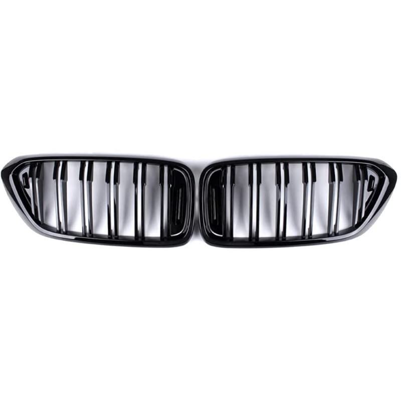 Car Craft Front Bumper Grill Compatible With Bmw 6 Series G32 2018-2021 Front Bumper Grill Glossy Black