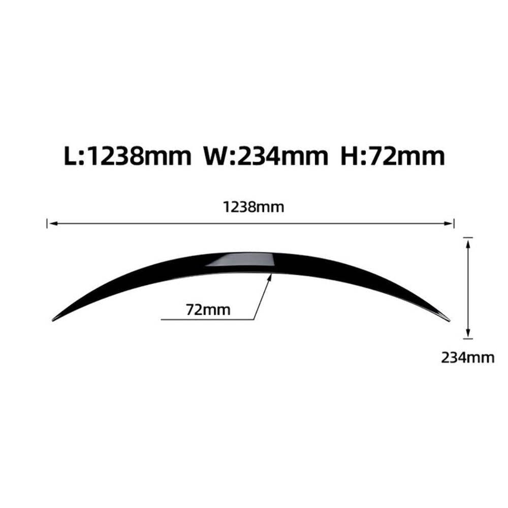 Car Craft Compatible With Mercedes Benz Glc Coupe W235 C253 2016-2022 Rear Boot Trunk Wing Lip Spoiler Carbon Fiber Look Zst-062 Cf CC-6179