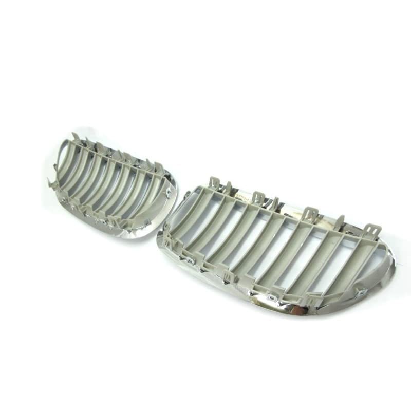 Car Craft Front Bumper Grill Compatible With Bmw 6 Series E63 2004-2010 Front Bumper Grill Chrome And Black