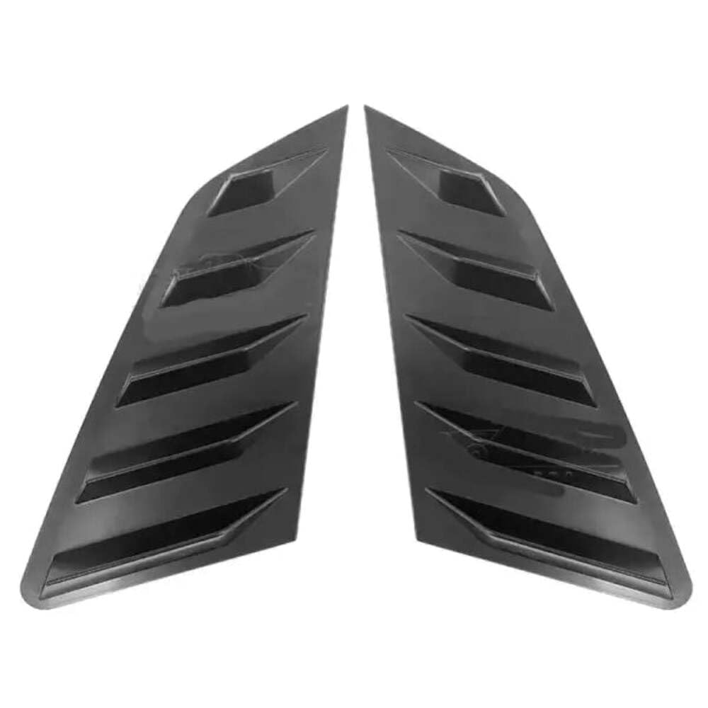 Car Craft Compatible with Audi A3 Hatchback 2021 8y Rear Window Shutter Cover Trim Window Louver Side Vent Trim Glossy Black AR-ADI-074 USA