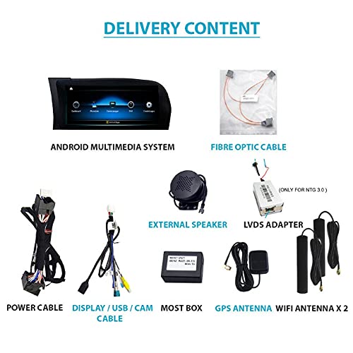 Car Craft S Class Android Screen Compatible with Mercedes S Class Android Screen Android Player S Class W221 2006-2014