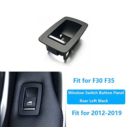 Car Craft 3 Series Window Switch Cover Compatible With Bmw 3 Series Window Switch Cover F30 2012-2018 1 Series F20 2011-2015 Black Rear