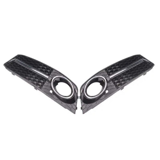 Car Craft Compatible With Audi A4 2009-2012 B8 Rs4 Bumper Fog Lamp Grill Frame Cover