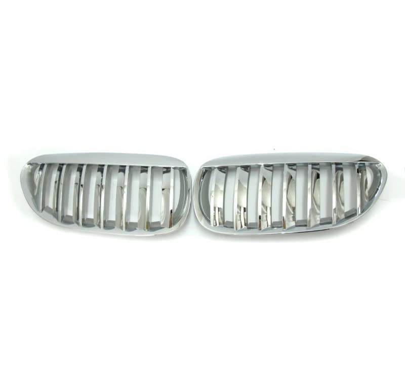 Car Craft Front Bumper Grill Compatible With Bmw 6 Series E63 2004-2010 Front Bumper Grill Chrome And Black