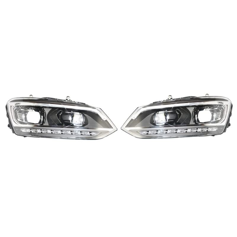 Car Craft Polo Headlight Headlamp Compatible With Volkswagen Polo Headlight Headlamp Polo 2010-2022 Vento 2010-2022 Sy Style Polo Headlight Sy Sy-polo