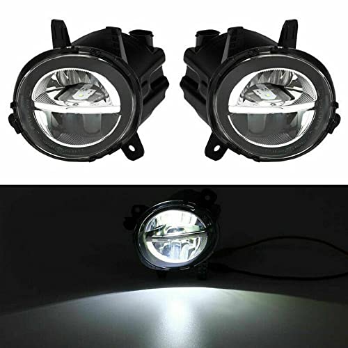 Car Craft Fog Lamp Fog Light Compatible With Bmw 3 Series F30 2012-2018 1 Series F20 2012-2015 Fog Lamp Fog Light Left Led Upgraded 63177315559 LED