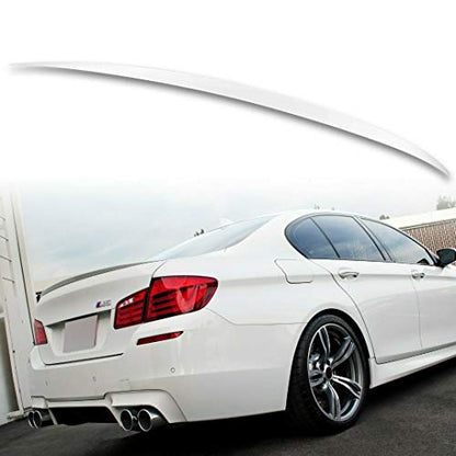 Car Craft 5 Series F10 Spoiler Rear Trunk Spoiler Compatible with BMW 5 Series Spoiler Rear Trunk Spoiler 5 Series F10 2010-2017 Non Painted M5 F10 Rear Trunk M5 Spoiler UNPAINTED