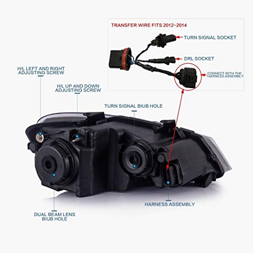 Car Craft Polo Headlight Compatible With Volkswagen Polo Headlight Polo 2010-2018 Vento 2010-2018 Led Metrix Headlight