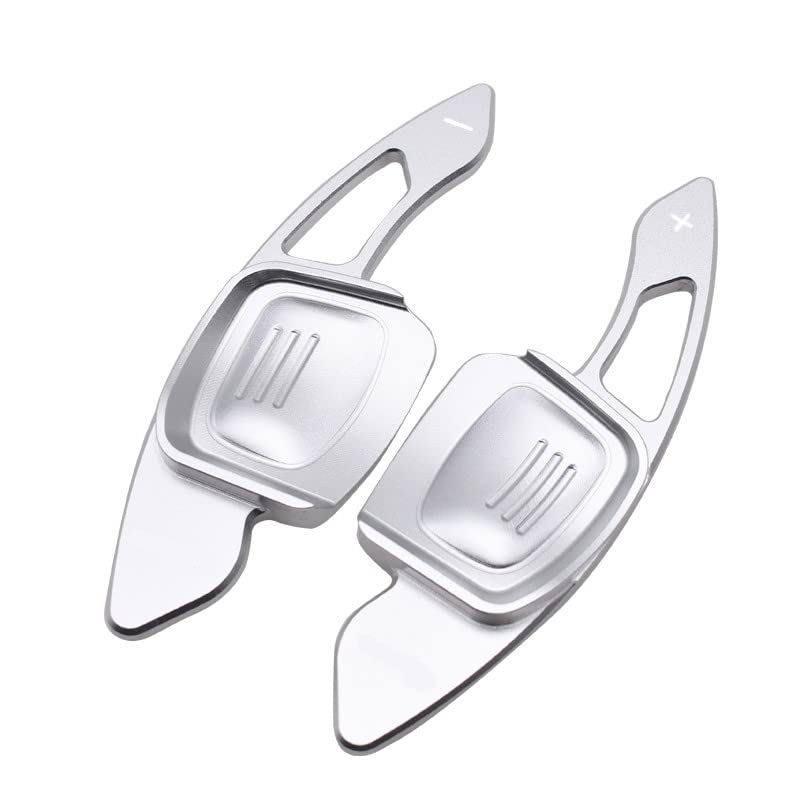 CAR CRAFT Paddle Shifter Compatible with Volkswagen Tiguan Mk2 2017-2019 Golf 7 Mk7 2014-2018 Atlas 2018 2019 Arteon 2018 2019 Passat B8 Gt 2015-2019 Paddle Shifter Silver Btbp-004