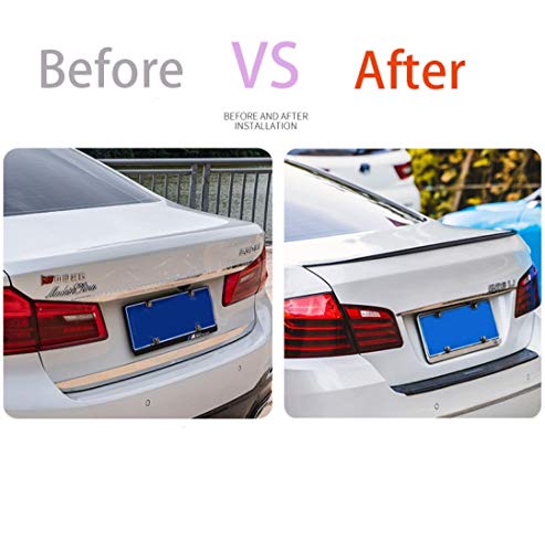 Car Craft 5 Series F10 Spoiler Rear Trunk Spoiler Compatible with BMW 5 Series Spoiler Rear Trunk Spoiler 5 Series F10 2010-2017 Non Painted M5 F10 Rear Trunk M5 Spoiler UNPAINTED