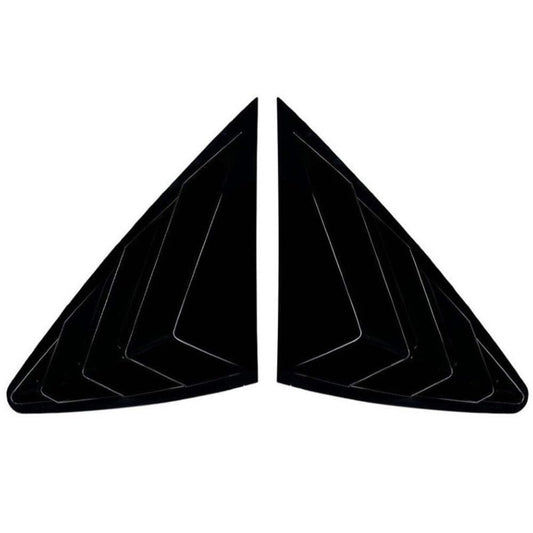 Car Craft Compatible With Mercedes Benz Glc Coupe C254 W254 2024+ Car Rear Window Louvers Sticker Rear Triangle Window Shade Spoiler Trim Accessories Zst-1056 Glossy Black CC-7182