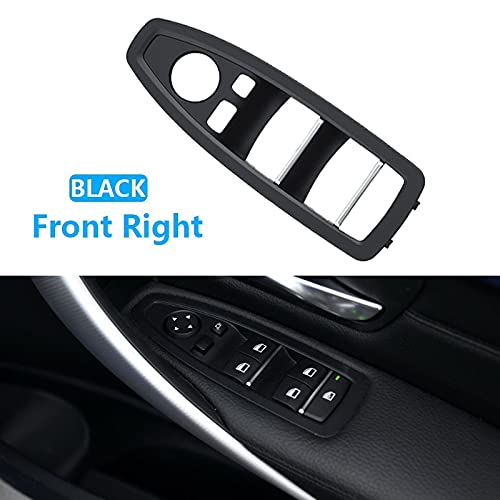 Car Craft 3 Series Window Switch Cover Compatible With Bmw 3 Series Window Switch Cover F30 2012-2018 1 Series F20 2011-2015 Black Right