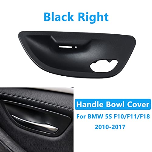 Car Craft 5 Series Door Handle Bowl Cover Compatible with BMW 5 Series Door Handle Bowl Cover 5 Series F10 2010-2017 Black Set