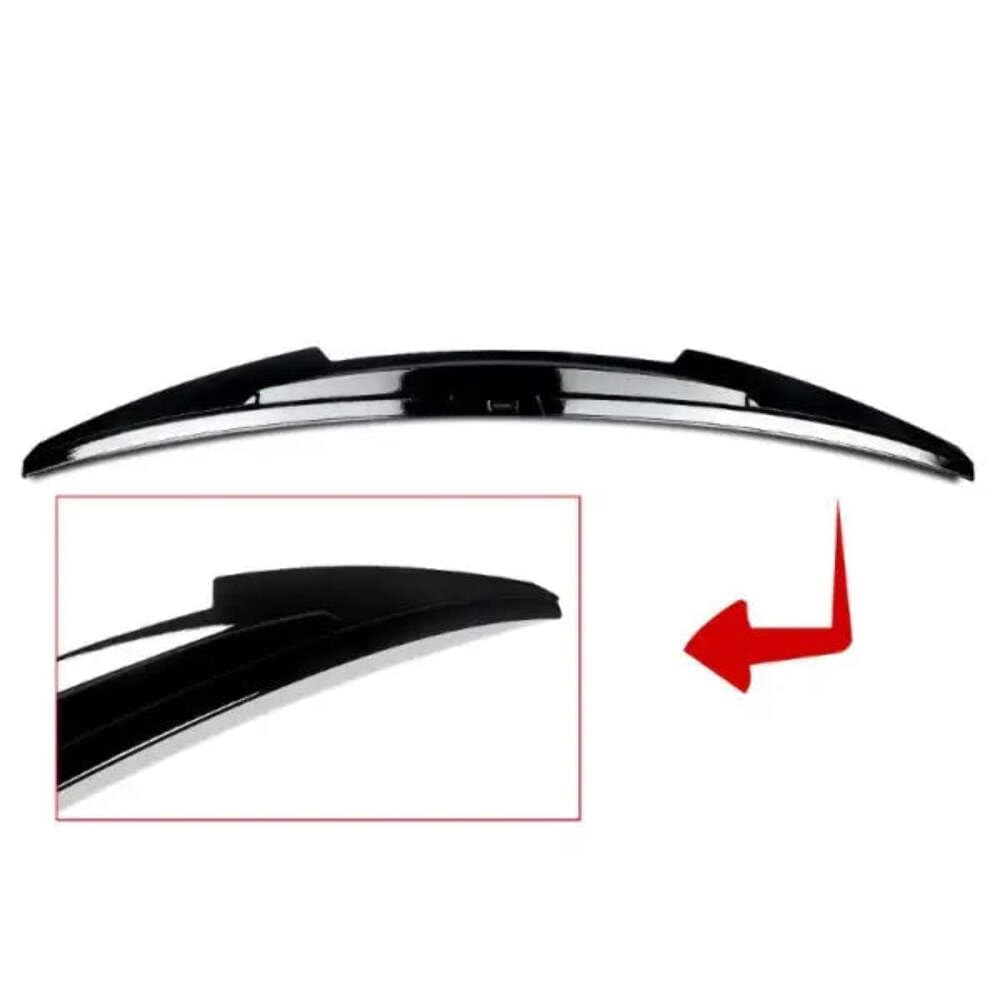 Car Craft Compatible with Audi A4 B9 2019 M4 Trunk Spoiler Glossy Black AR-ADI-009 CC-2366