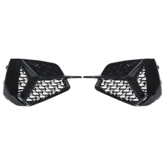 Car Craft Compatible With Audi A3 2020+ S Line Bumper Fog Lamp Grill Frame Cover Black