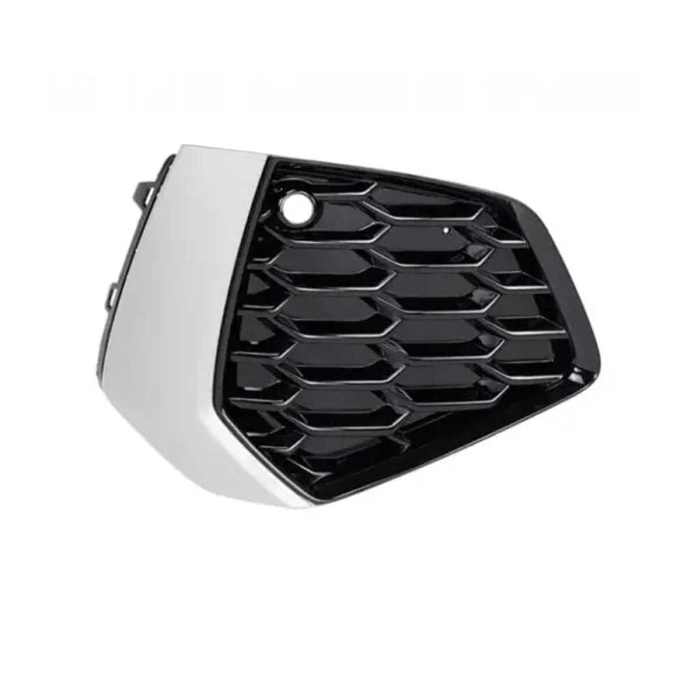 Car Craft Compatible With Audi A3 2020+ S Line Bumper Fog Lamp Grill Frame Cover Black Silver