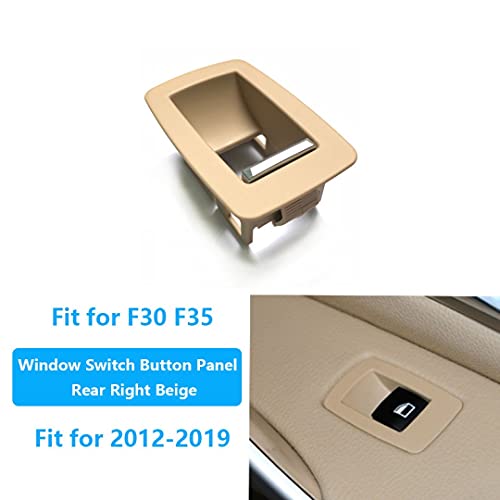 Car Craft 3 Series Window Switch Cover Compatible With Bmw 3 Series Window Switch Cover F30 2012-2018 1 Series F20 2011-2015 Oyester Rear