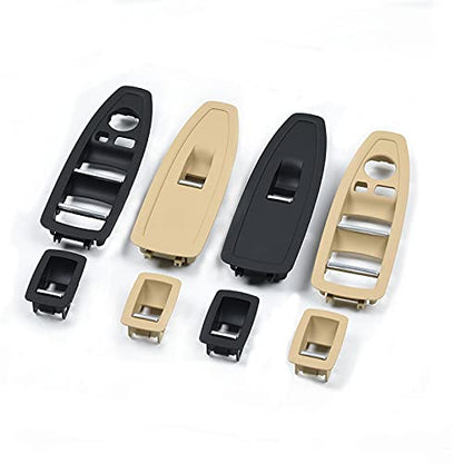 Car Craft 3 Series Window Switch Cover Compatible With Bmw 3 Series Window Switch Cover F30 2012-2018 1 Series F20 2011-2015 Black Rear