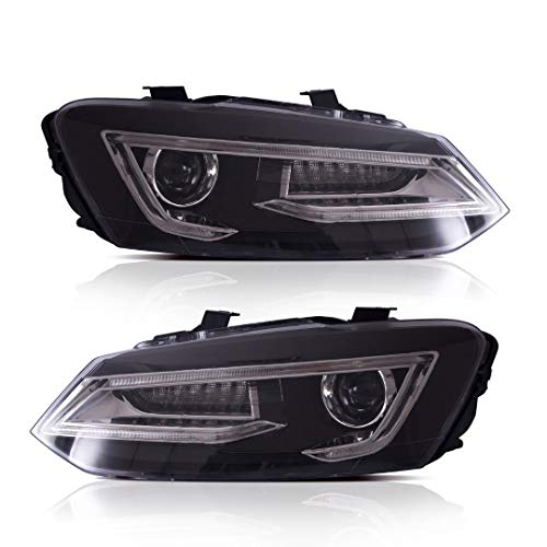Car Craft Polo Headlight Compatible With Volkswagen Polo Headlight Polo 2010-2018 Vento 2010-2018 Led Metrix Headlight